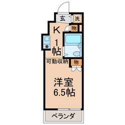 和田町駅 徒歩15分 3階の物件間取画像